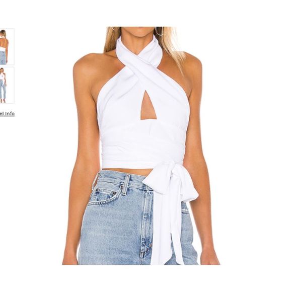 Superdown Tops - superdown Jennifer Wrap Top in White